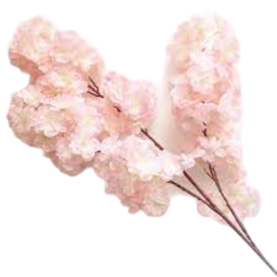 Kép 1/2 - Selyemvirág cseresznyevirágszál rózsaszín