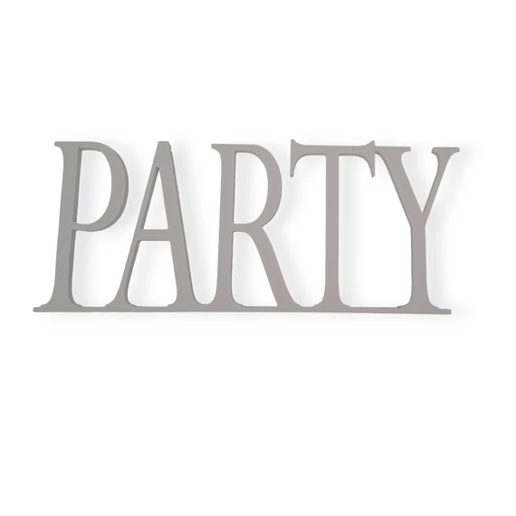 Bérelhető party felirat