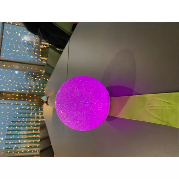 Világító gömb asztalra  színváltós 8 cm-es