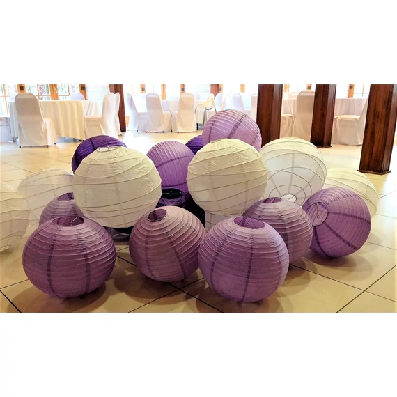 Kép 2/3 - Lampion halványlila