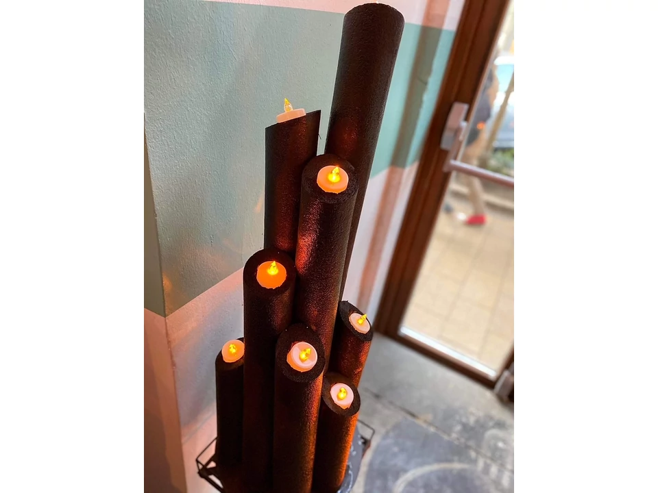 Halloween asztaldekoráció