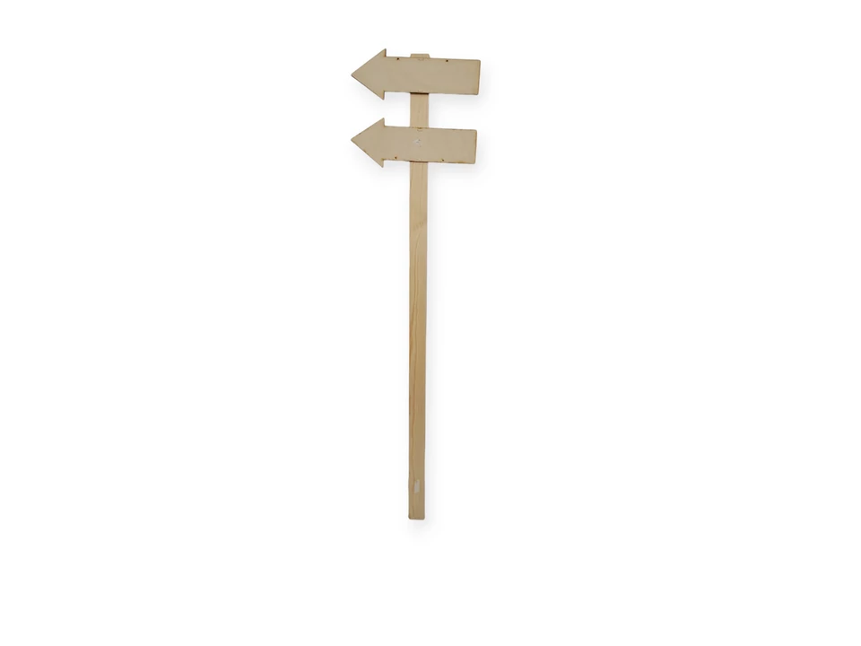 Bérelhető útjelző tábla jobbra mutató