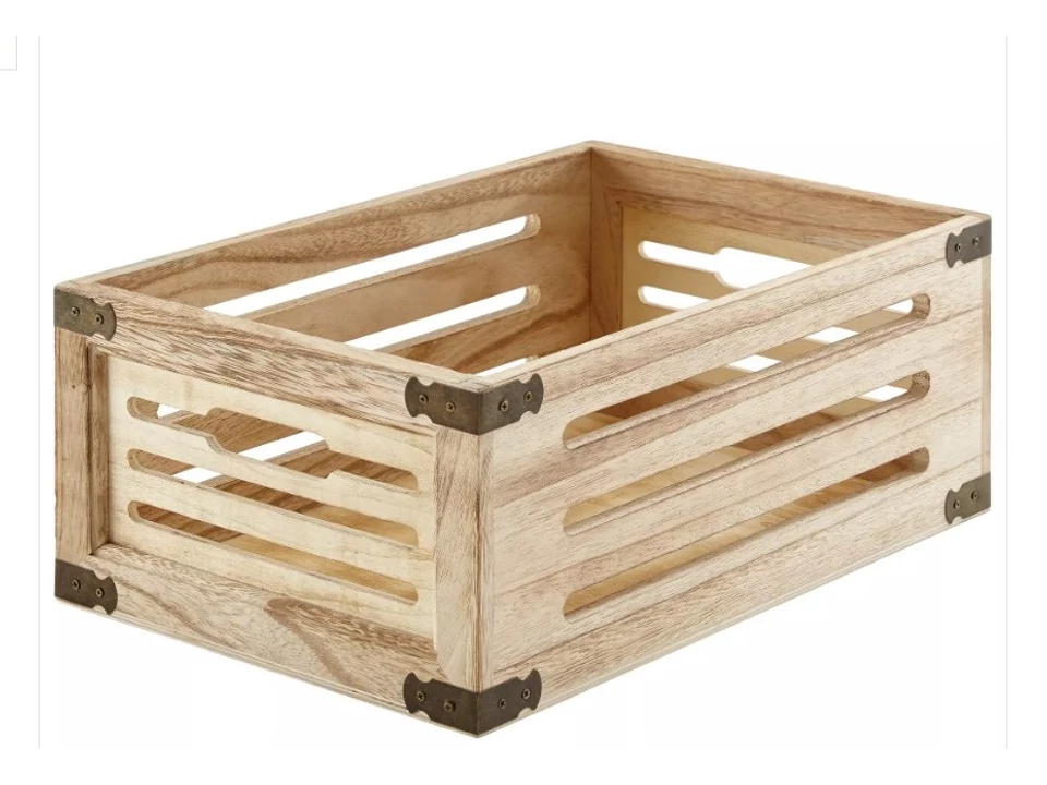 Natúr színű rácsos doboz nagy