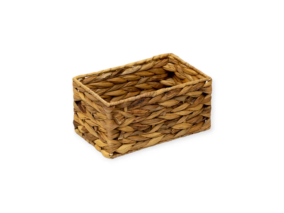 Rattan négyzet alakú kaspó közepes