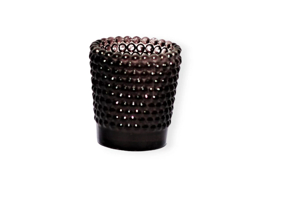 Mécsestartó barna gyönygyös 