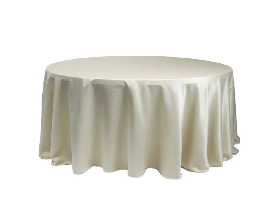 Körabrosz ekrü 320 cm átmérőjű szatén